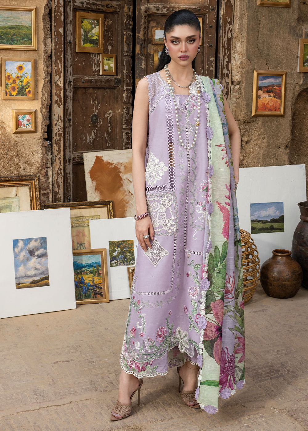Saira Shakira | Bloom Lawn | IRIS 1B - by Libayah - Registered Vendor of : Saira Rizwan - 100% Original Designer Dress