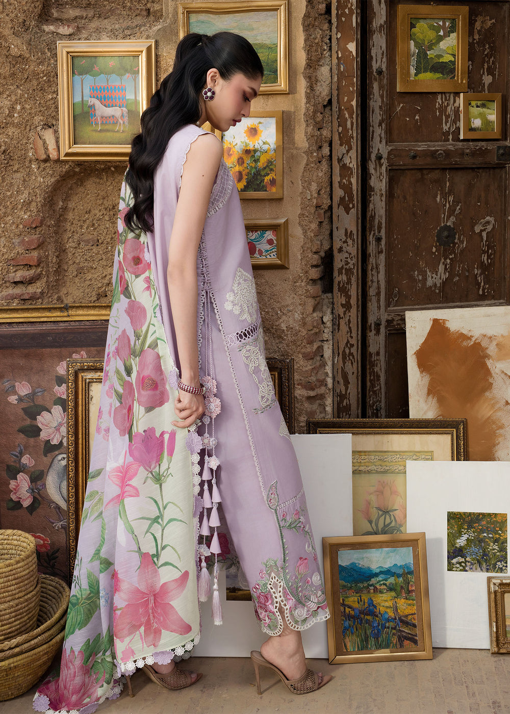 Saira Shakira | Bloom Lawn | IRIS 1B - by Libayah - Registered Vendor of : Saira Rizwan - 100% Original Designer Dress