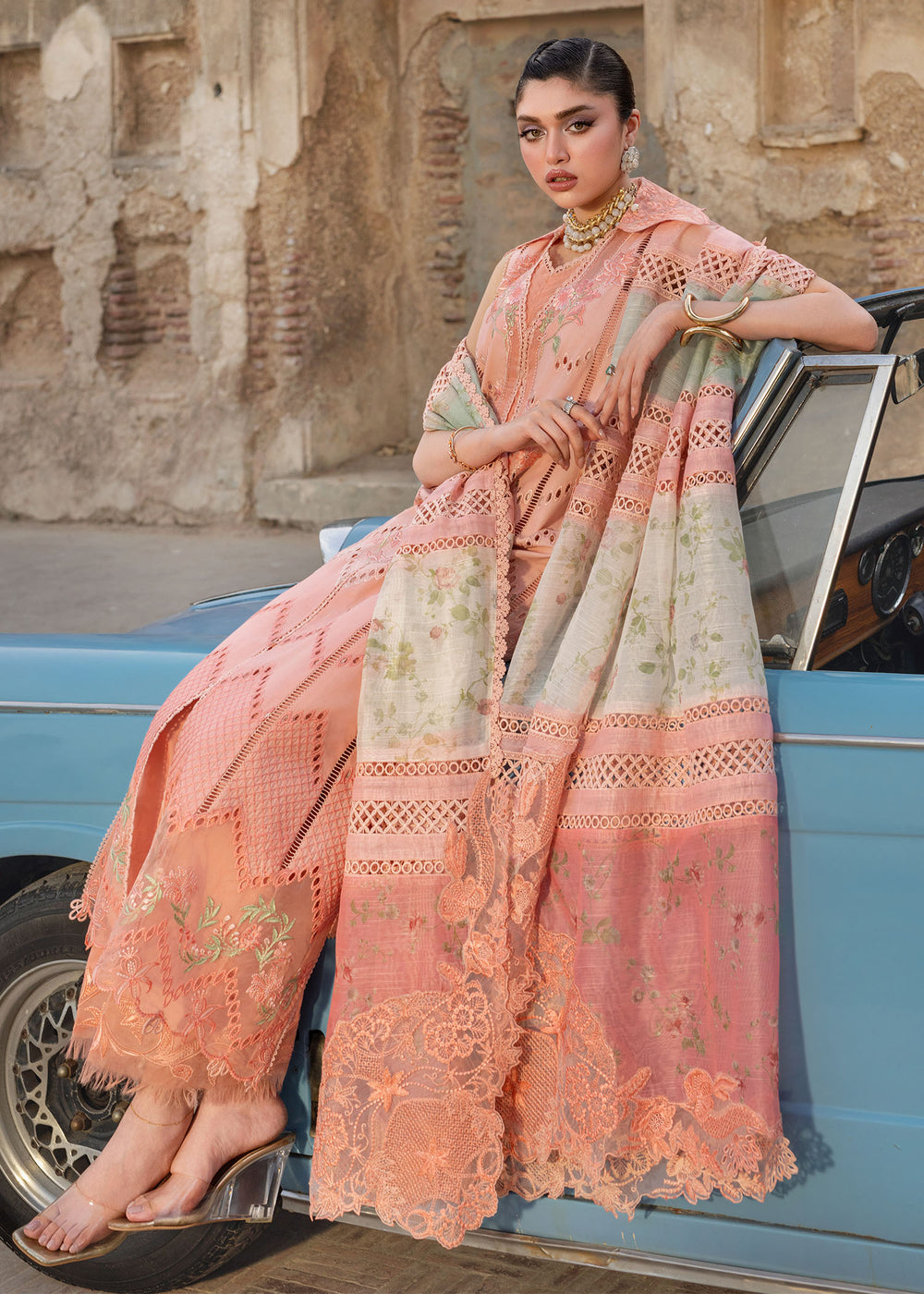 Saira Shakira | Bloom Lawn | AMBRE 1B - by Libayah - Registered Vendor of : Saira Rizwan - 100% Original Designer Dress