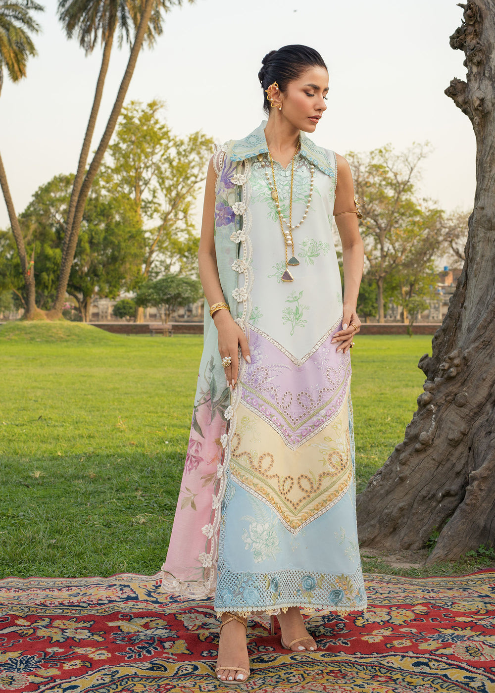 Saira Shakira | Bloom Lawn | AVA 1A - by Libayah - Registered Vendor of : Saira Rizwan - 100% Original Designer Dress