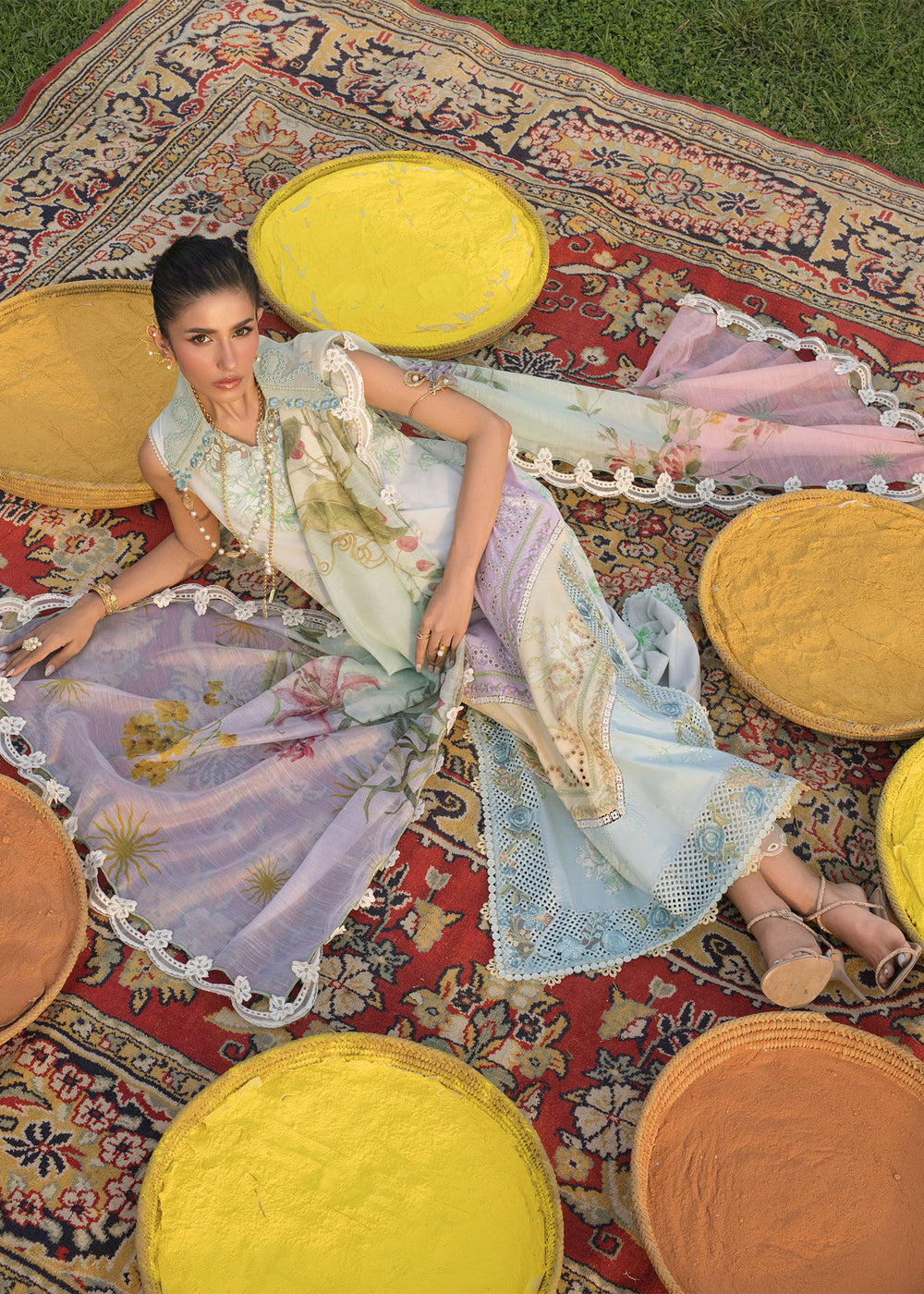 Saira Shakira | Bloom Lawn | AVA 1A - by Libayah - Registered Vendor of : Saira Rizwan - 100% Original Designer Dress