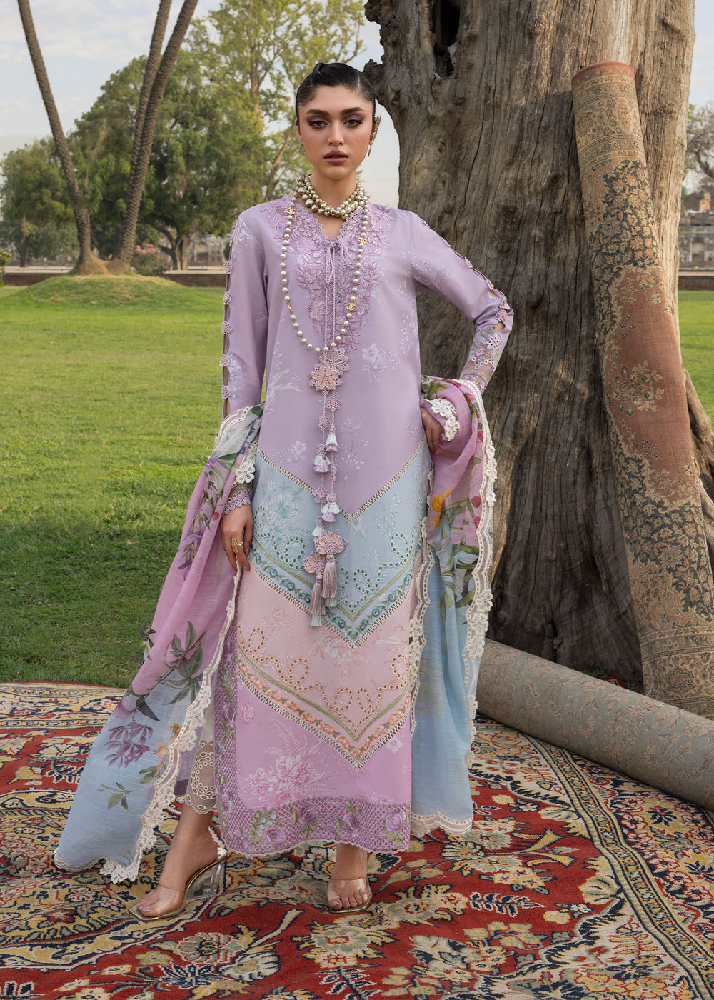 Saira Shakira | Bloom Lawn | AVA 1B - by Libayah - Registered Vendor of : Saira Rizwan - 100% Original Designer Dress
