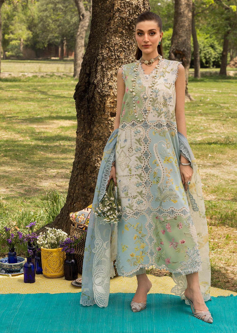 Saira Shakira | Bloom Lawn | LANA 1A - by Libayah - Registered Vendor of : Saira Rizwan - 100% Original Designer Dress