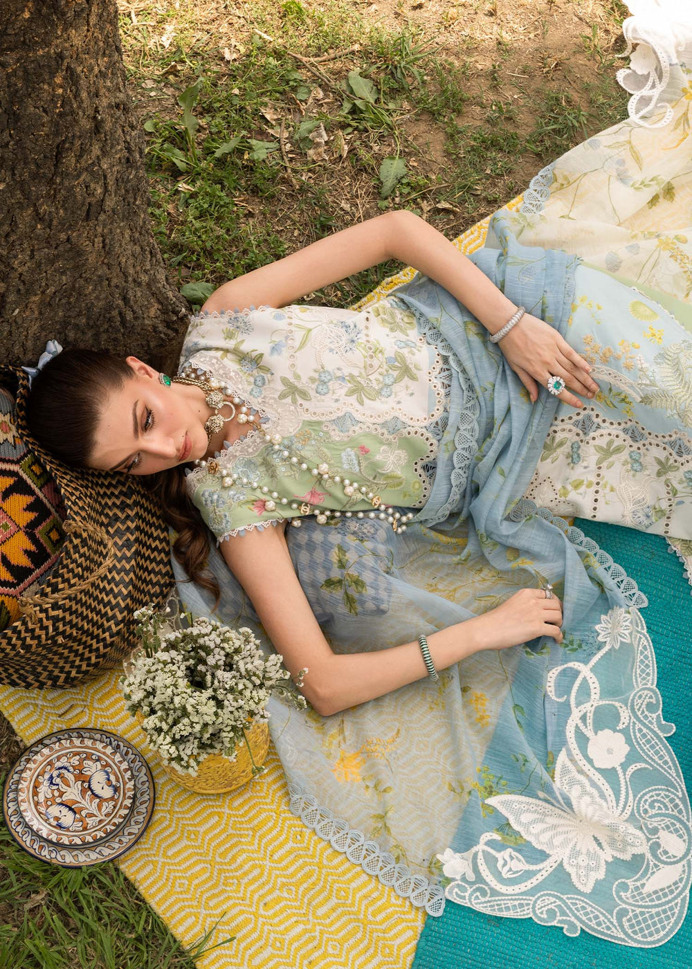 Saira Shakira | Bloom Lawn | LANA 1A - by Libayah - Registered Vendor of : Saira Rizwan - 100% Original Designer Dress