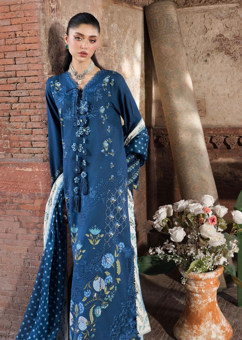 Saira Shakira | Bloom Lawn | LILY 1A - by Libayah - Registered Vendor of : Saira Rizwan - 100% Original Designer Dress