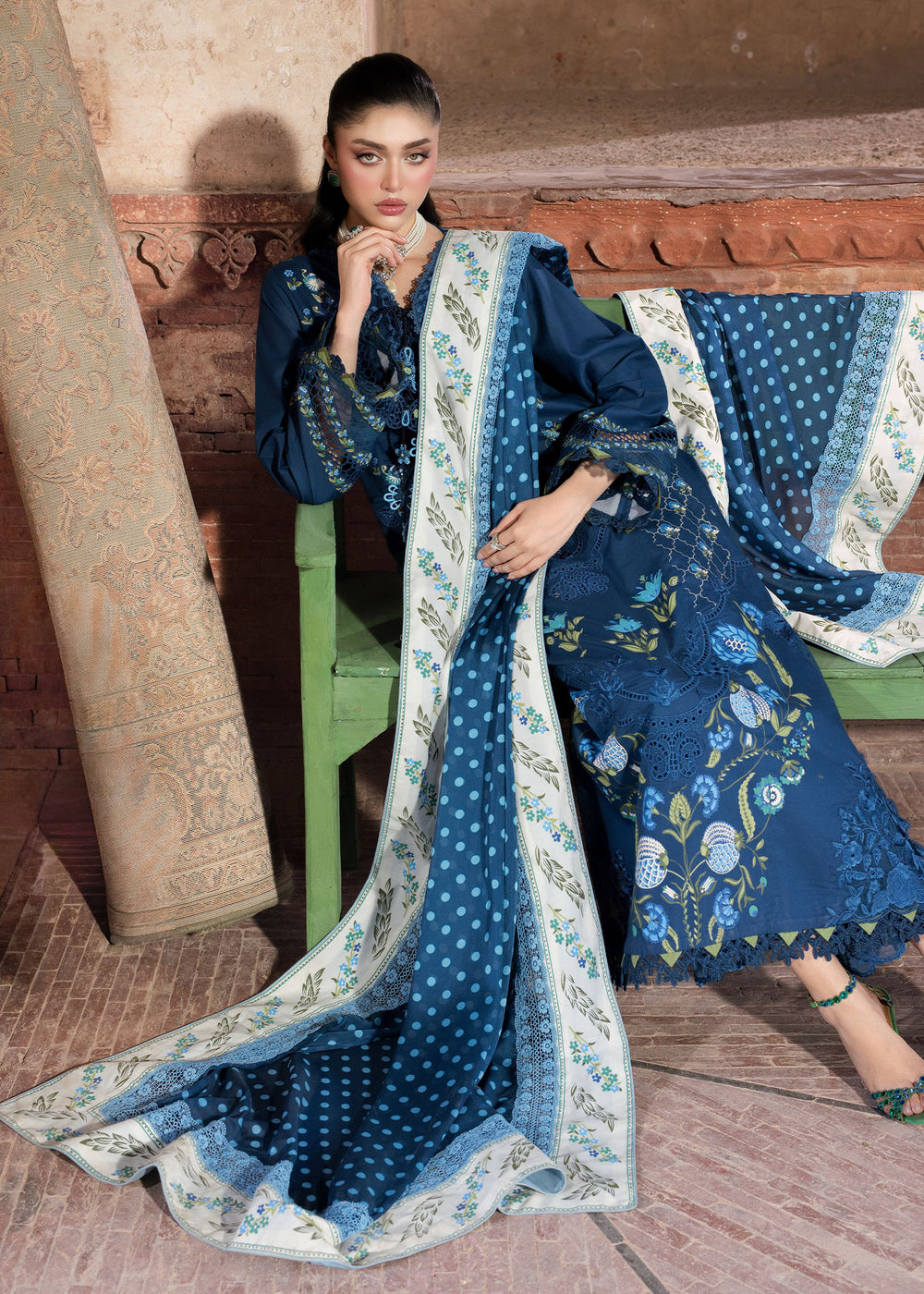 Saira Shakira | Bloom Lawn | LILY 1A - by Libayah - Registered Vendor of : Saira Rizwan - 100% Original Designer Dress