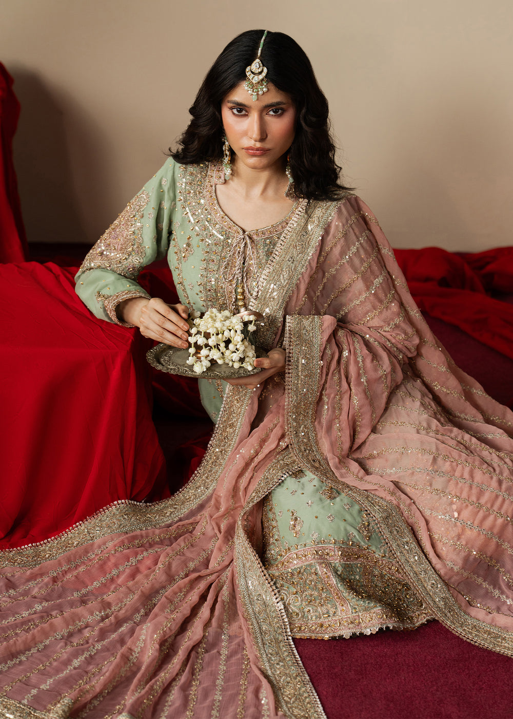 Haseens | Gulal Formals | Mahroza by Haseens - Designer Dress  - Type : Ladies Clothes - Available at Libayah - 100% Original 