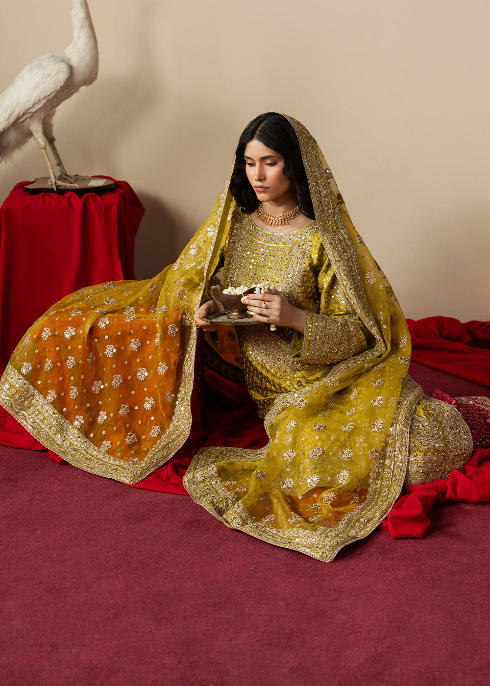 Haseens | Gulal Formals | Zarqam by Haseens - Designer Dress  - Type : Ladies Clothes - Available at Libayah - 100% Original 