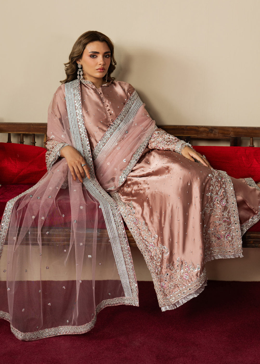 Haseens | Gulal Formals | Mehzar by Haseens - Designer Dress  - Type : Ladies Clothes - Available at Libayah - 100% Original 