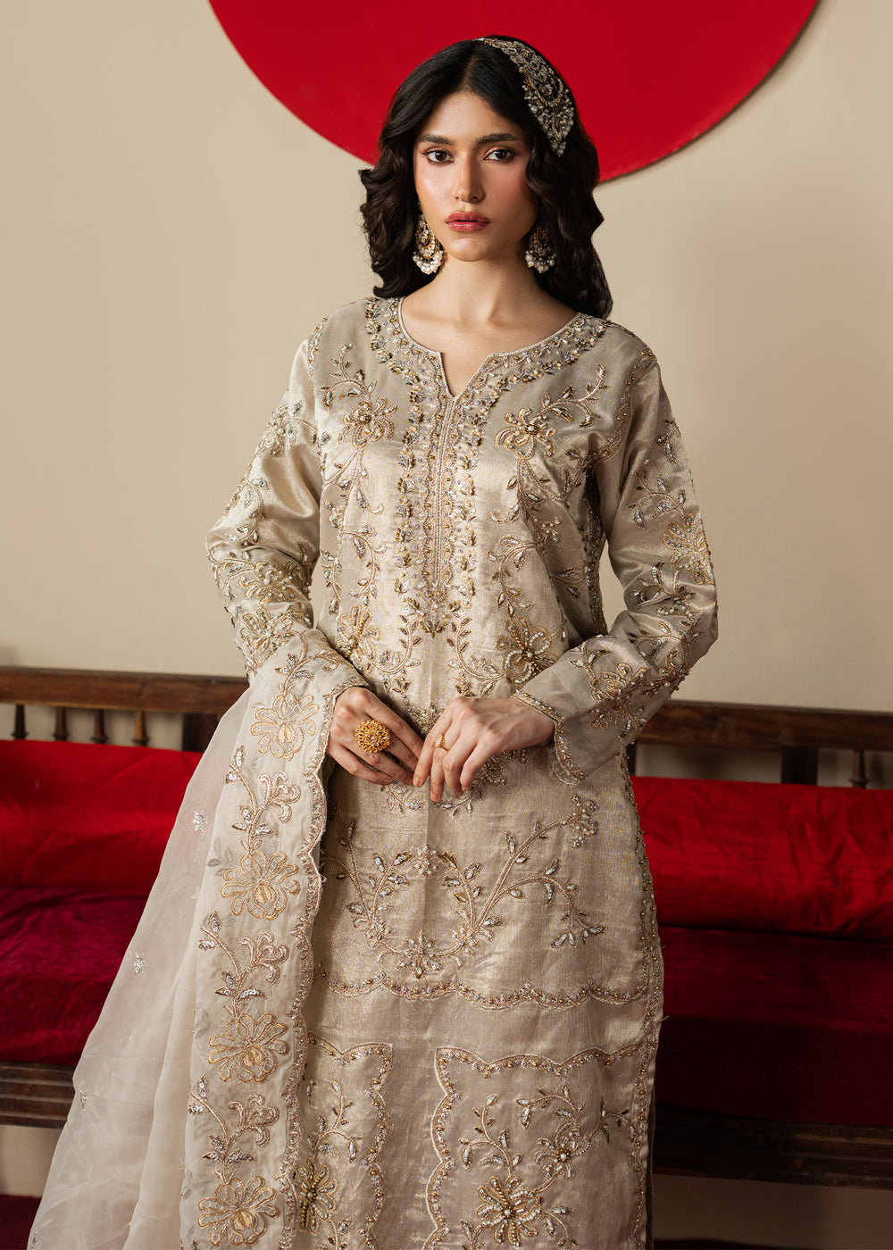 Haseens | Gulal Formals |Gulzaib by Haseens - Designer Dress  - Type : Ladies Clothes - Available at Libayah - 100% Original 