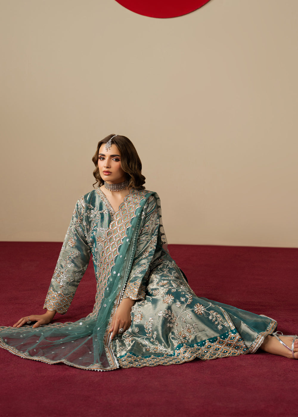 Haseens | Gulal Formals | Aroha by Haseens - Designer Dress  - Type : Ladies Clothes - Available at Libayah - 100% Original 