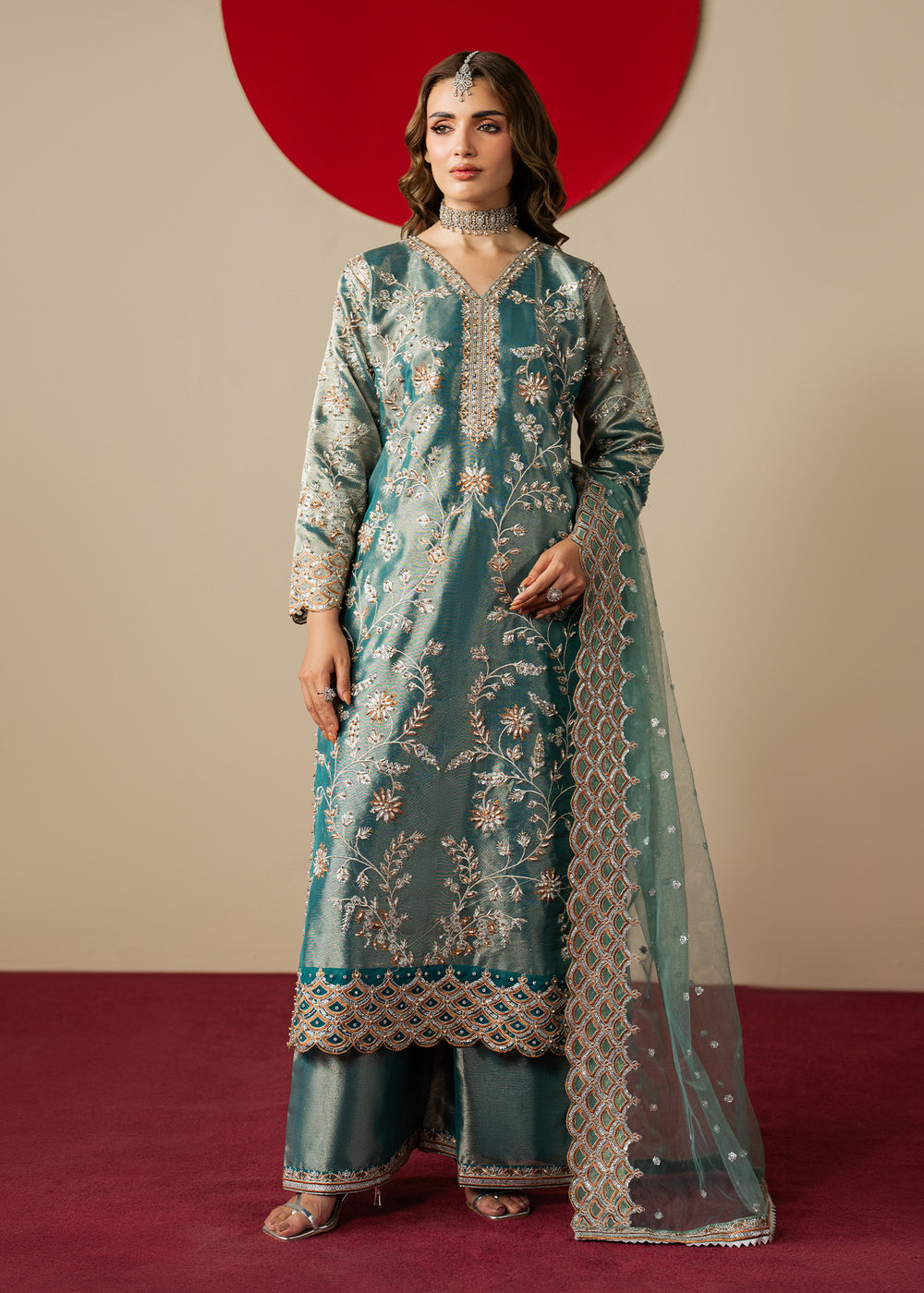 Haseens | Gulal Formals | Aroha by Haseens - Designer Dress  - Type : Ladies Clothes - Available at Libayah - 100% Original 