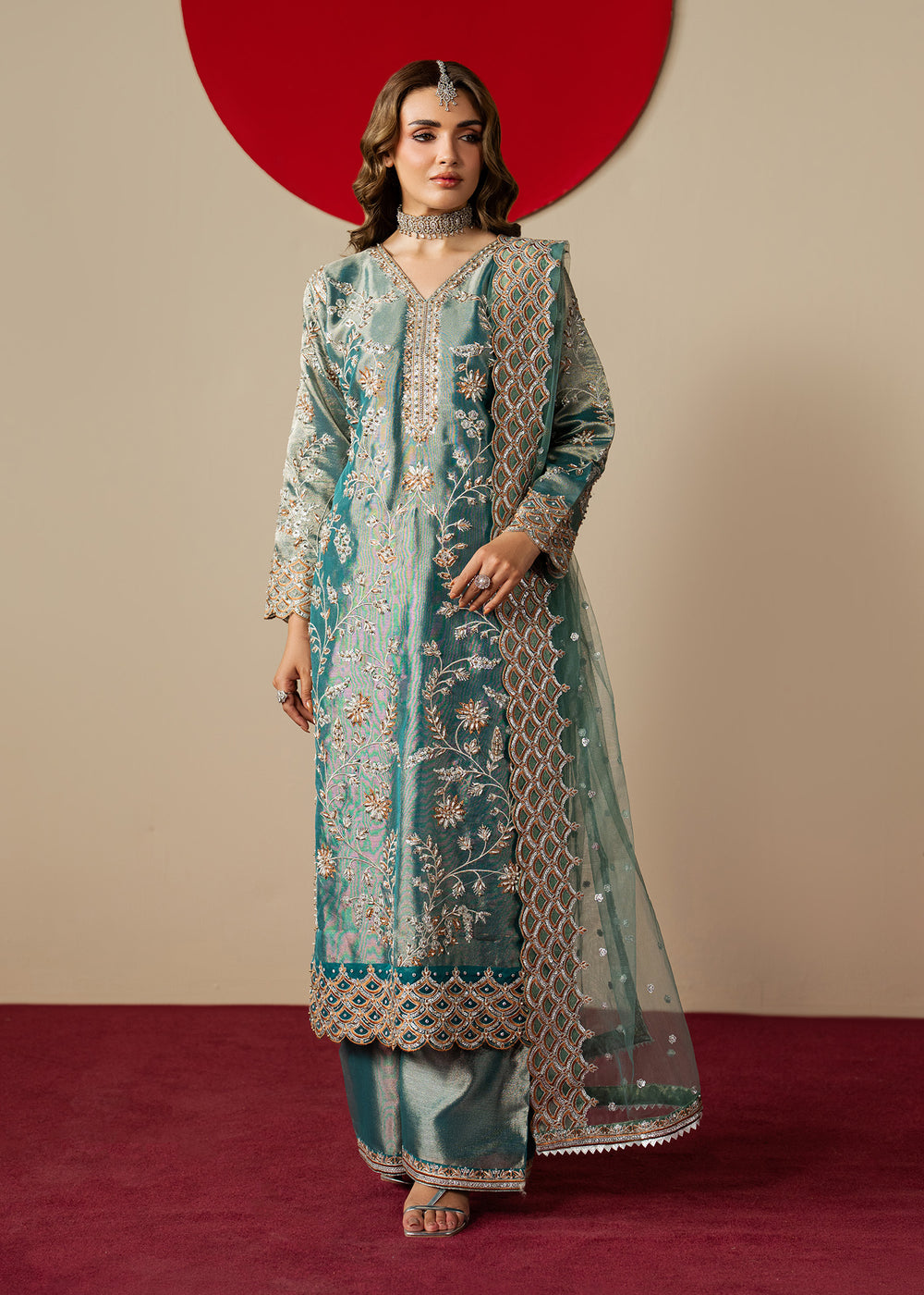 Haseens | Gulal Formals | Aroha by Haseens - Designer Dress  - Type : Ladies Clothes - Available at Libayah - 100% Original 