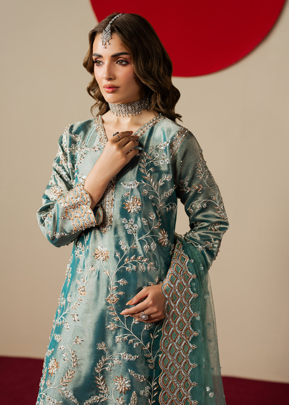 Haseens | Gulal Formals | Aroha by Haseens - Designer Dress  - Type : Ladies Clothes - Available at Libayah - 100% Original 