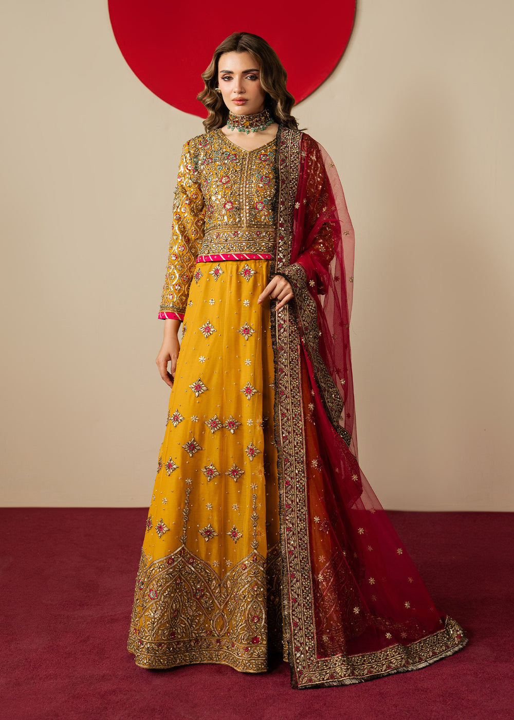 Haseens | Gulal Formals | Mehrun by Haseens - Designer Dress  - Type : Ladies Clothes - Available at Libayah - 100% Original 
