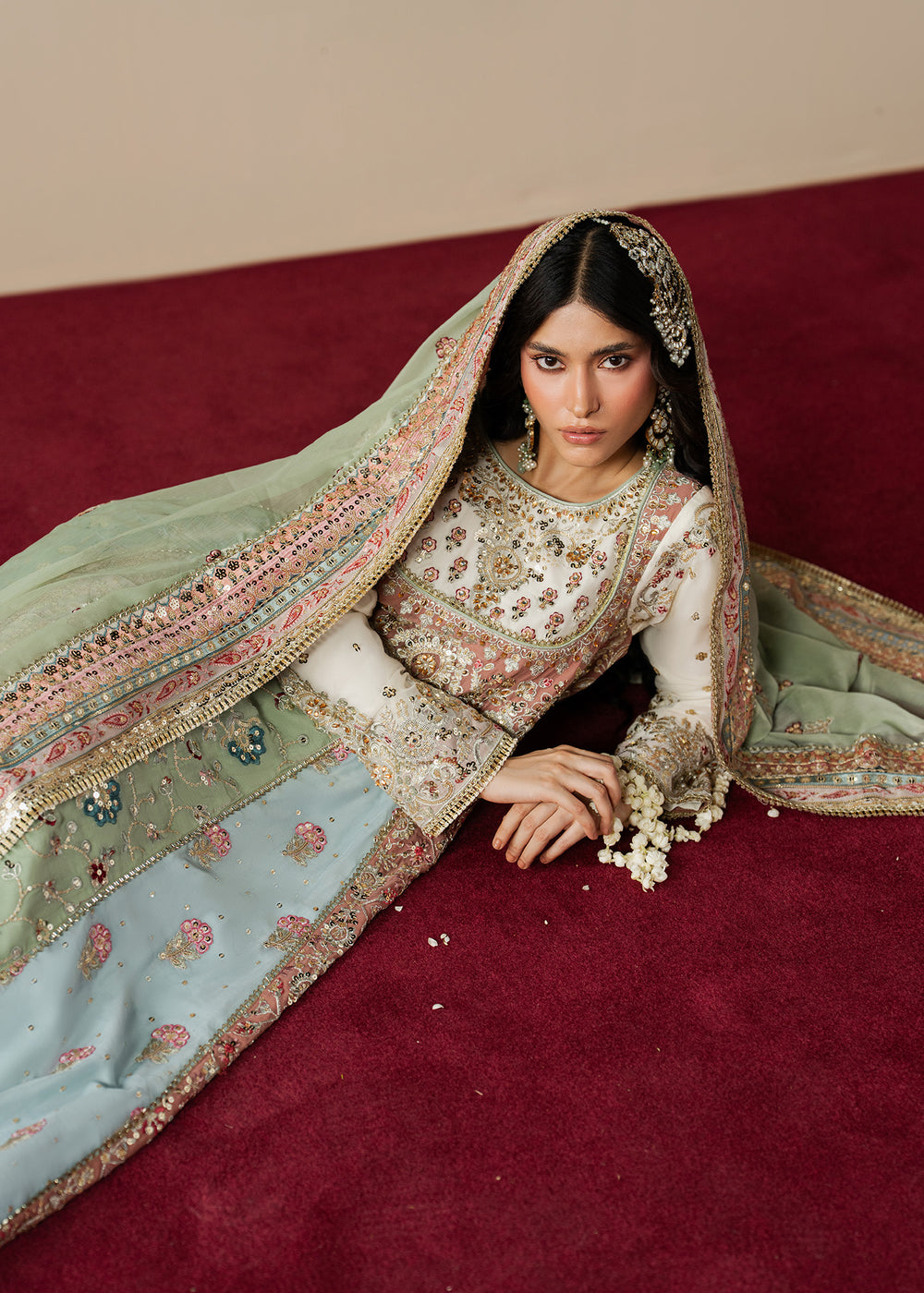 Haseens | Gulal Formals | Shahzadi by Haseens - Designer Dress  - Type : Ladies Clothes - Available at Libayah - 100% Original 