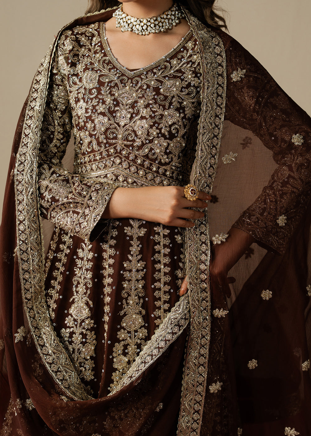 Haseens | Gulal Formals | Afsheen by Haseens - Designer Dress  - Type : Ladies Clothes - Available at Libayah - 100% Original 
