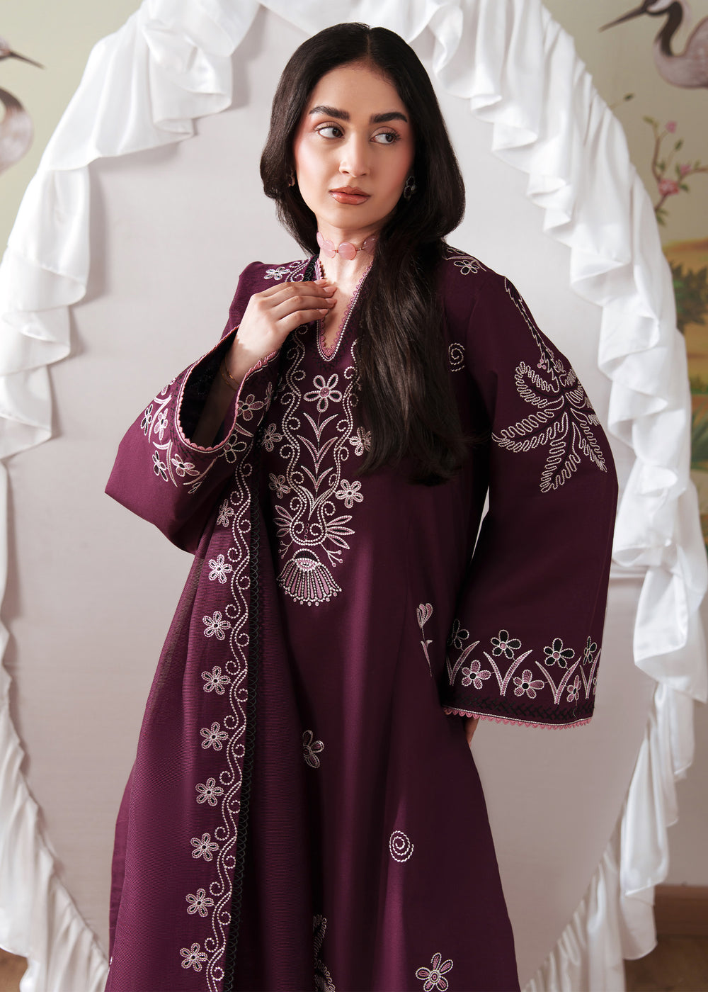 Sadaf Fawad Khan | Solace 26 | Whispering Wood by Sadaf Fawad Khan - Designer Dress  - Type : Ladies Clothes - Available at Libayah - 100% Original 