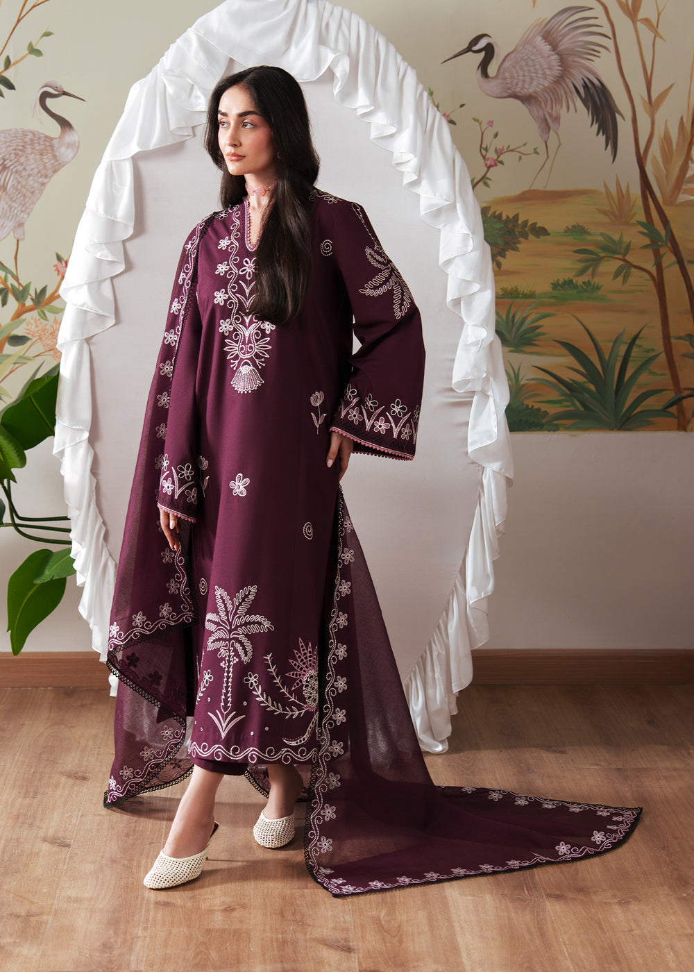 Sadaf Fawad Khan | Solace 26 | Whispering Wood by Sadaf Fawad Khan - Designer Dress  - Type : Ladies Clothes - Available at Libayah - 100% Original 