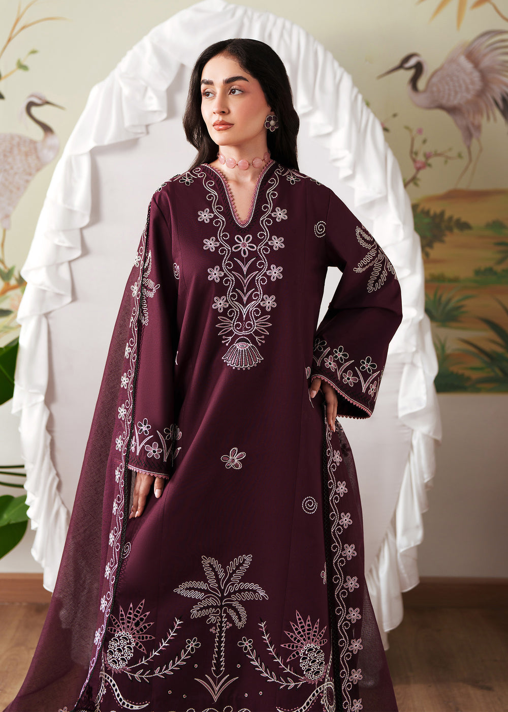 Sadaf Fawad Khan | Solace 26 | Whispering Wood by Sadaf Fawad Khan - Designer Dress  - Type : Ladies Clothes - Available at Libayah - 100% Original 