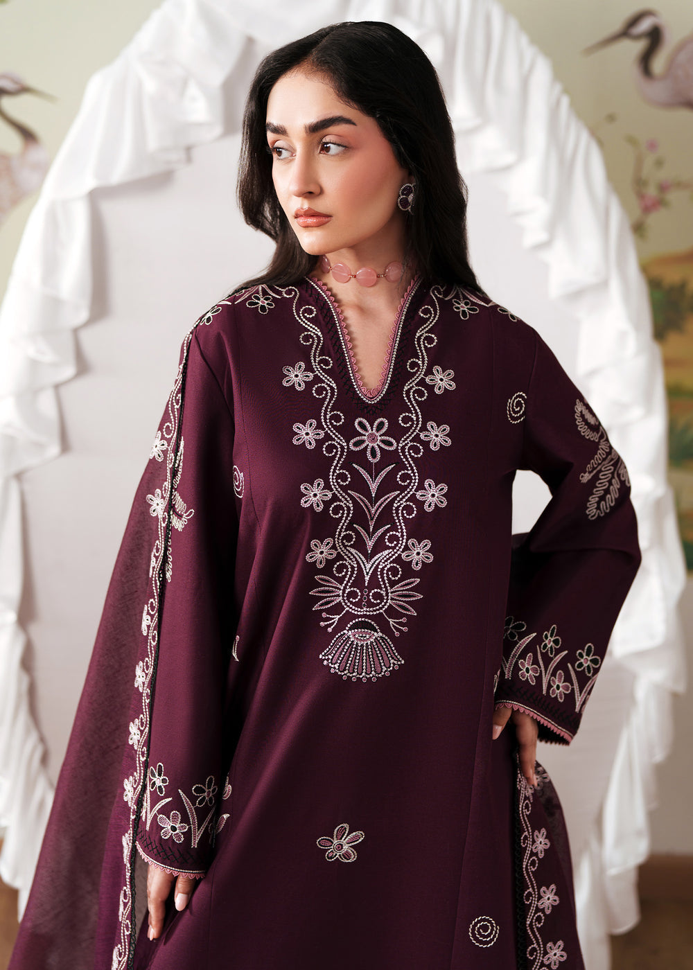 Sadaf Fawad Khan | Solace 26 | Whispering Wood by Sadaf Fawad Khan - Designer Dress  - Type : Ladies Clothes - Available at Libayah - 100% Original 