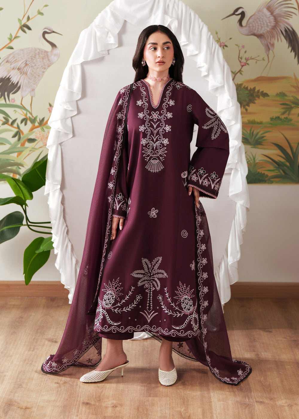 Sadaf Fawad Khan | Solace 26 | Whispering Wood by Sadaf Fawad Khan - Designer Dress  - Type : Ladies Clothes - Available at Libayah - 100% Original 