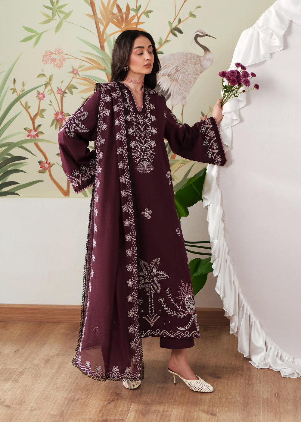 Sadaf Fawad Khan | Solace 26 | Whispering Wood by Sadaf Fawad Khan - Designer Dress  - Type : Ladies Clothes - Available at Libayah - 100% Original 