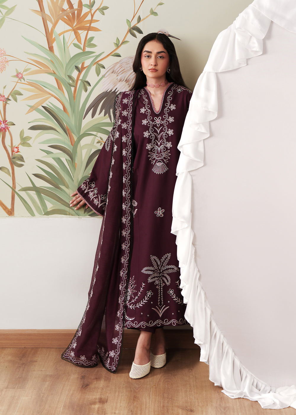 Sadaf Fawad Khan | Solace 26 | Whispering Wood by Sadaf Fawad Khan - Designer Dress  - Type : Ladies Clothes - Available at Libayah - 100% Original 