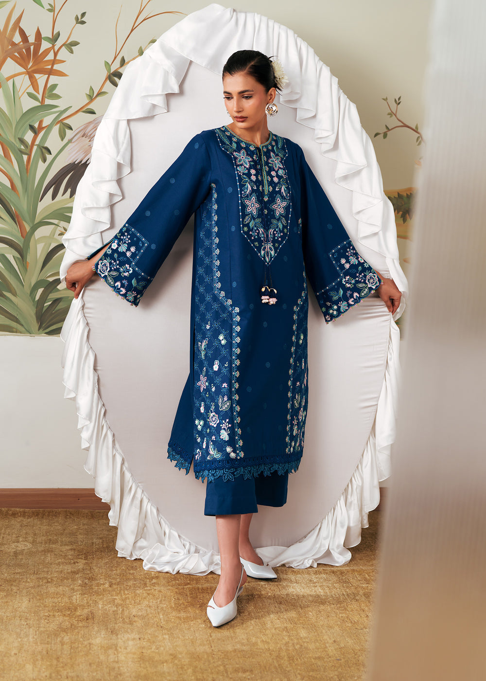 Sadaf Fawad Khan | Solace 26 |Tulip Turn by Sadaf Fawad Khan - Designer Dress  - Type : Ladies Clothes - Available at Libayah - 100% Original 