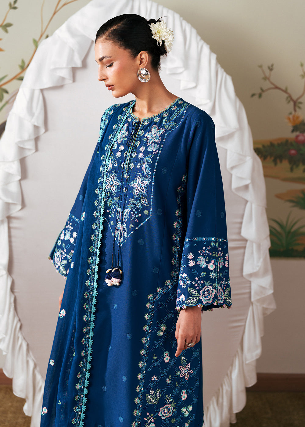Sadaf Fawad Khan | Solace 26 |Tulip Turn by Sadaf Fawad Khan - Designer Dress  - Type : Ladies Clothes - Available at Libayah - 100% Original 