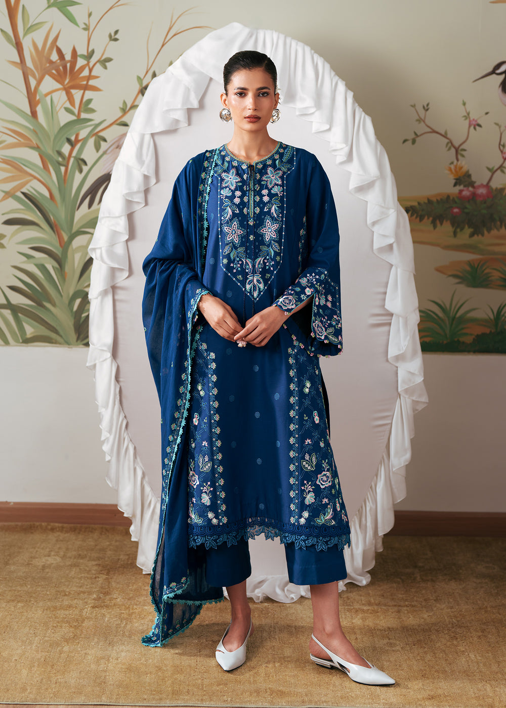 Sadaf Fawad Khan | Solace 26 |Tulip Turn by Sadaf Fawad Khan - Designer Dress  - Type : Ladies Clothes - Available at Libayah - 100% Original 