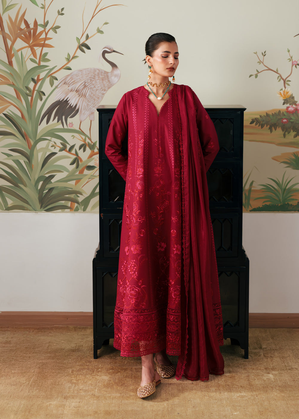 Sadaf Fawad Khan | Eva Luxury Pret 26 | Rose Root by Sadaf Fawad Khan - Designer Dress  - Type : Ladies Clothes - Available at Libayah - 100% Original 