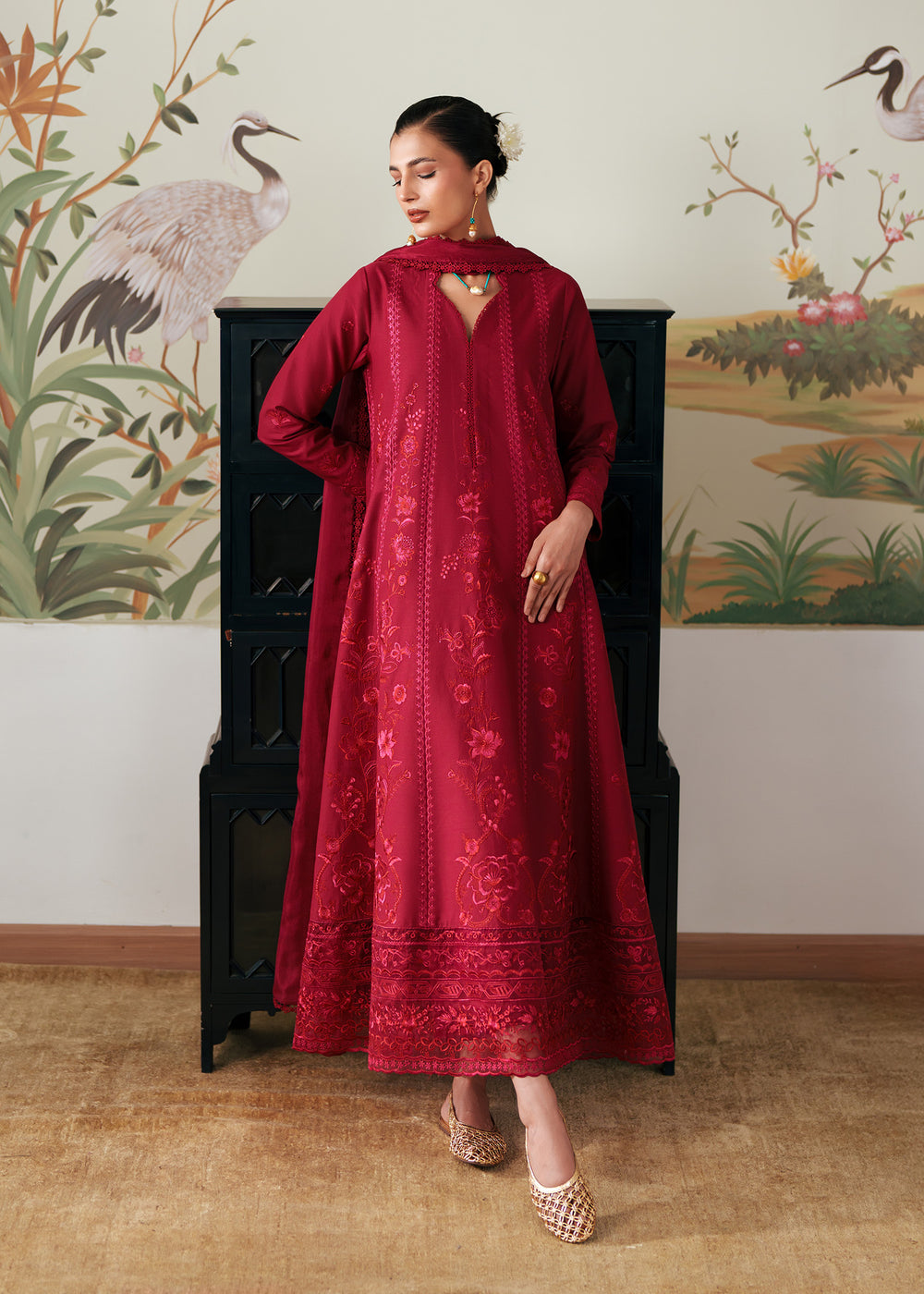 Sadaf Fawad Khan | Eva Luxury Pret 26 | Rose Root by Sadaf Fawad Khan - Designer Dress  - Type : Ladies Clothes - Available at Libayah - 100% Original 