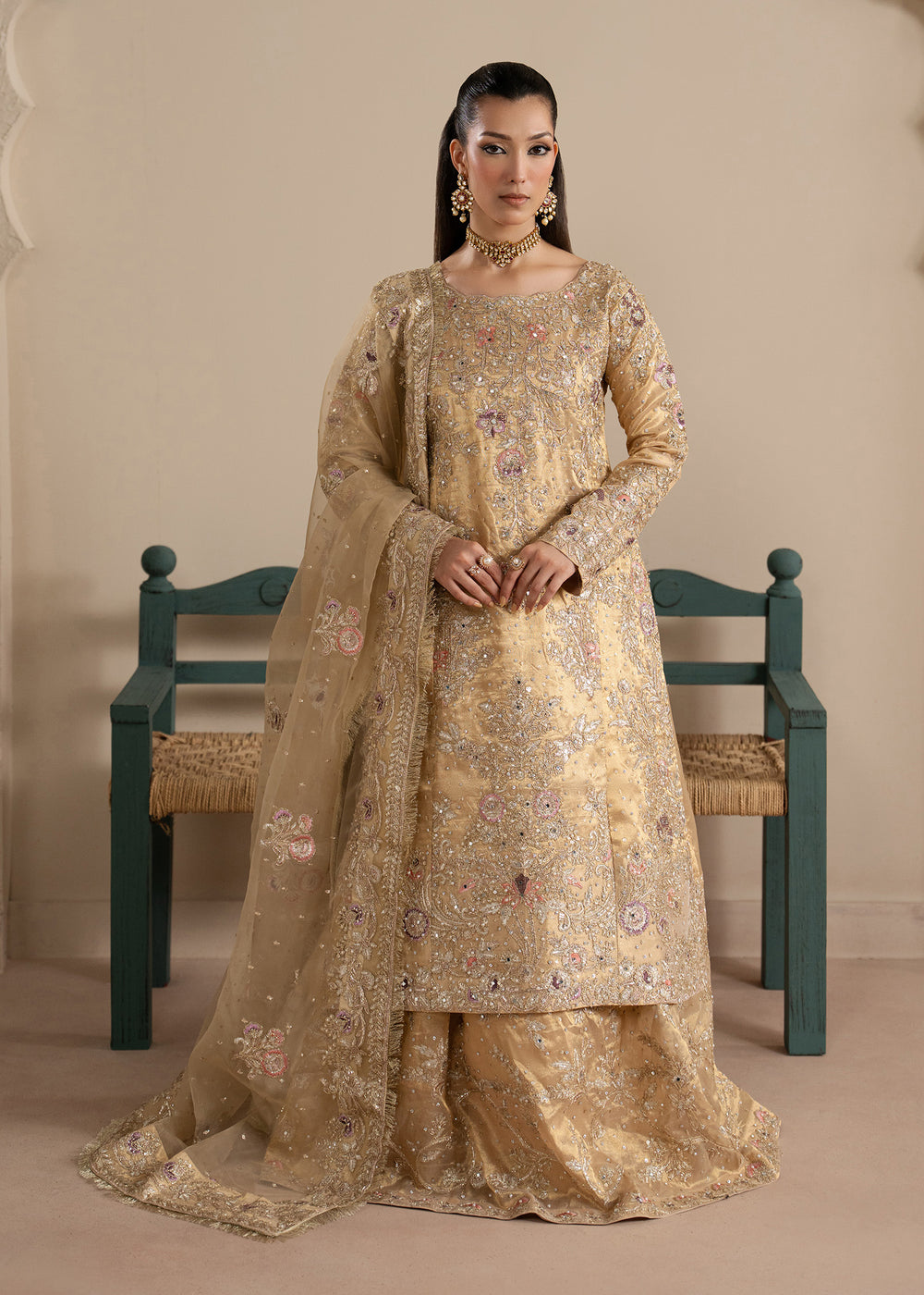 Haseens | Sakhiyan Formals | Mahin by Haseens - Designer Dress  - Type : Ladies Clothes - Available at Libayah - 100% Original 