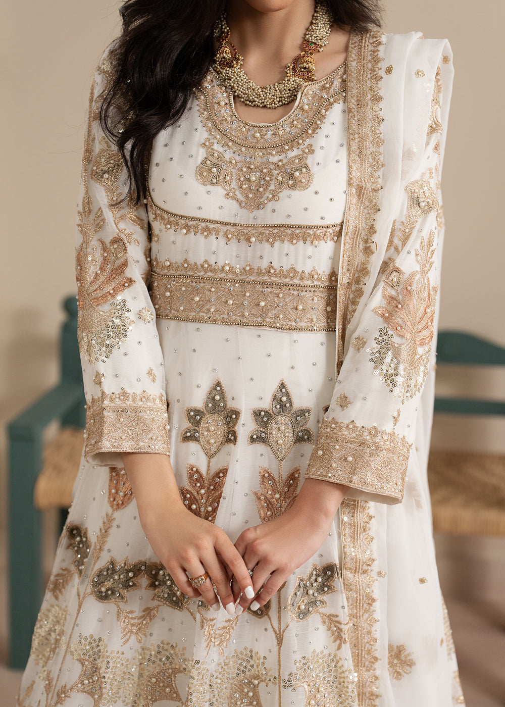 Haseens | Sakhiyan Formals | Nooristaan by Haseens - Designer Dress  - Type : Ladies Clothes - Available at Libayah - 100% Original 