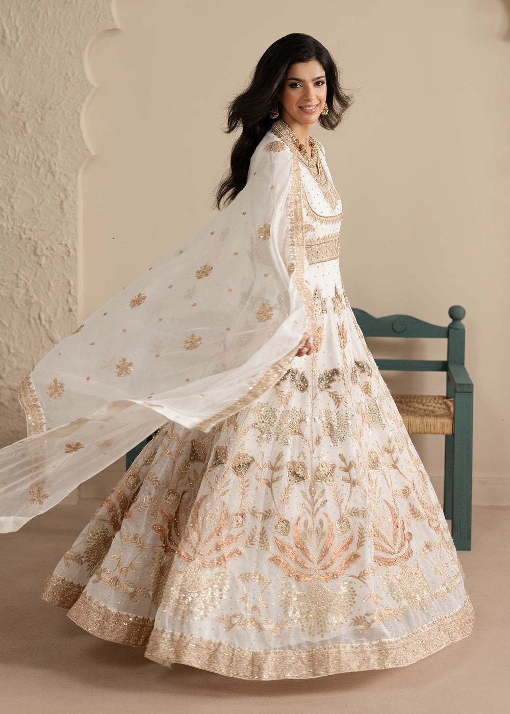 Haseens | Sakhiyan Formals | Nooristaan by Haseens - Designer Dress  - Type : Ladies Clothes - Available at Libayah - 100% Original 