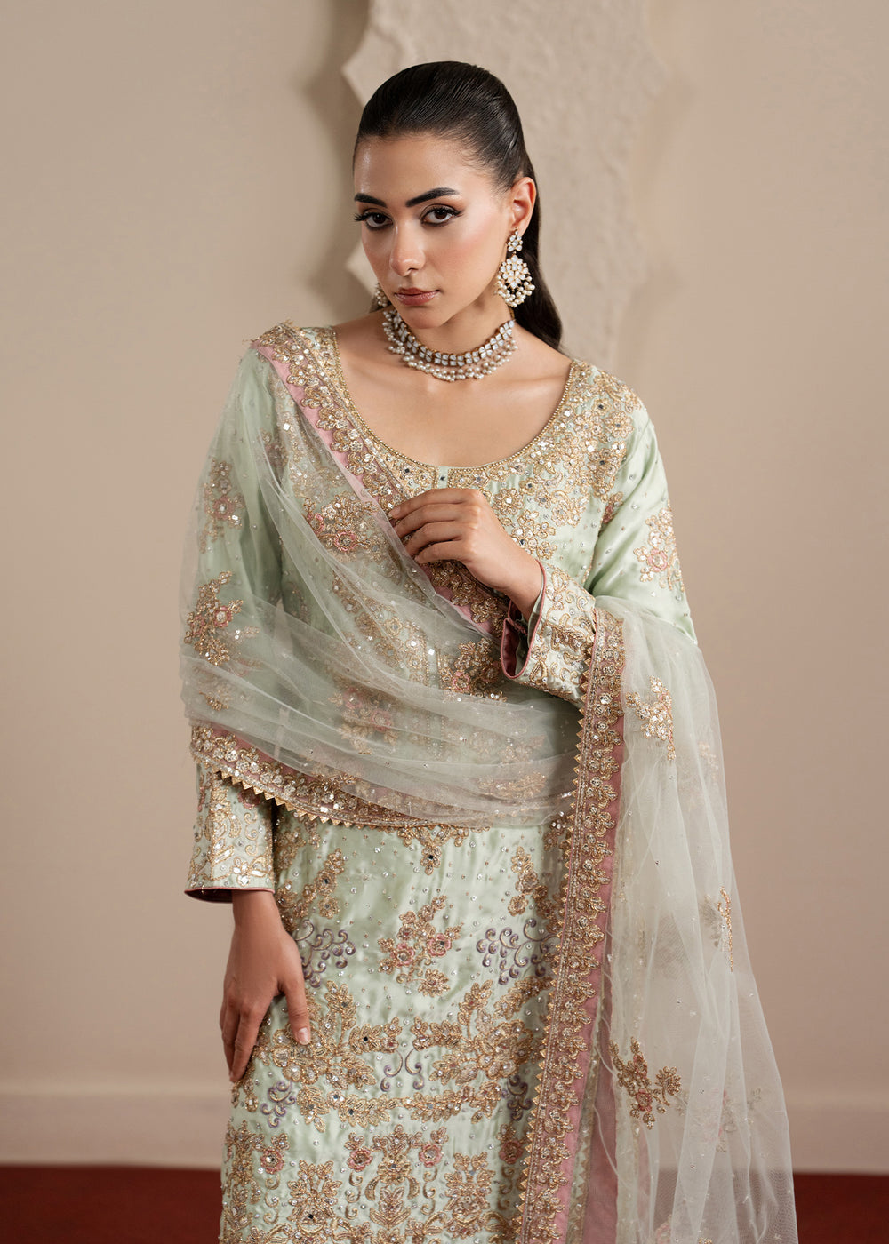 Haseens | Sakhiyan Formals | Faha by Haseens - Designer Dress  - Type : Ladies Clothes - Available at Libayah - 100% Original 