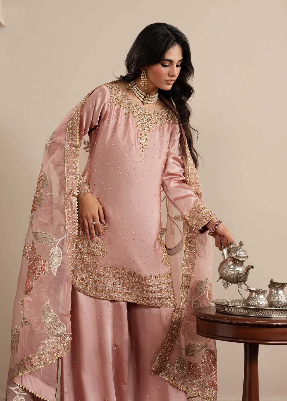 Haseens | Sakhiyan Formals | Munezza by Haseens - Designer Dress  - Type : Ladies Clothes - Available at Libayah - 100% Original 