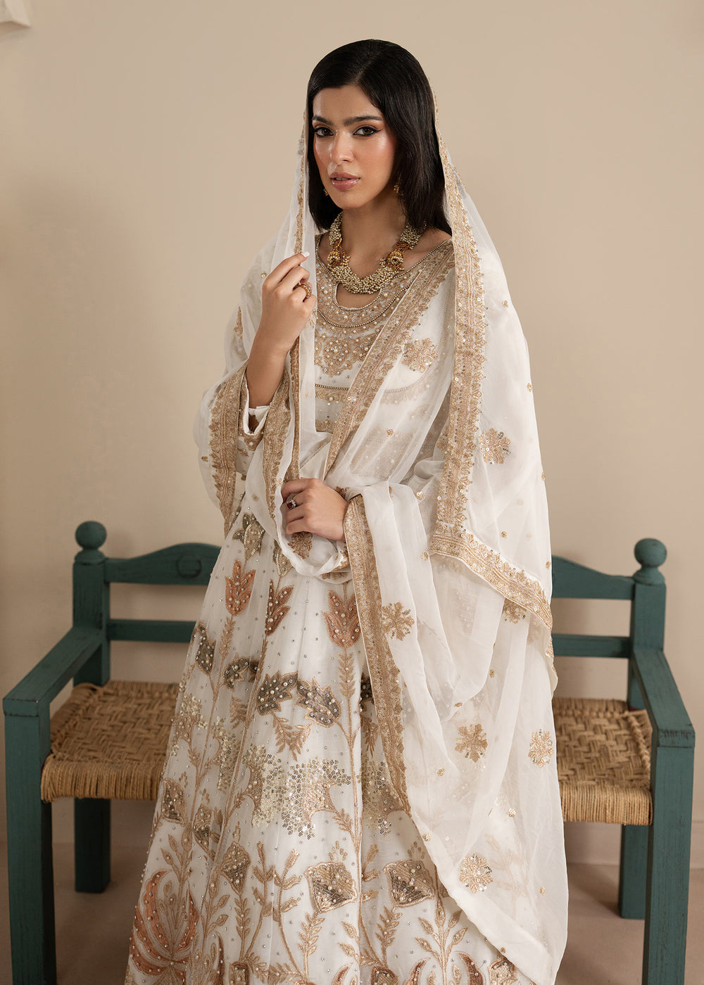 Haseens | Sakhiyan Formals | Nooristaan by Haseens - Designer Dress  - Type : Ladies Clothes - Available at Libayah - 100% Original 