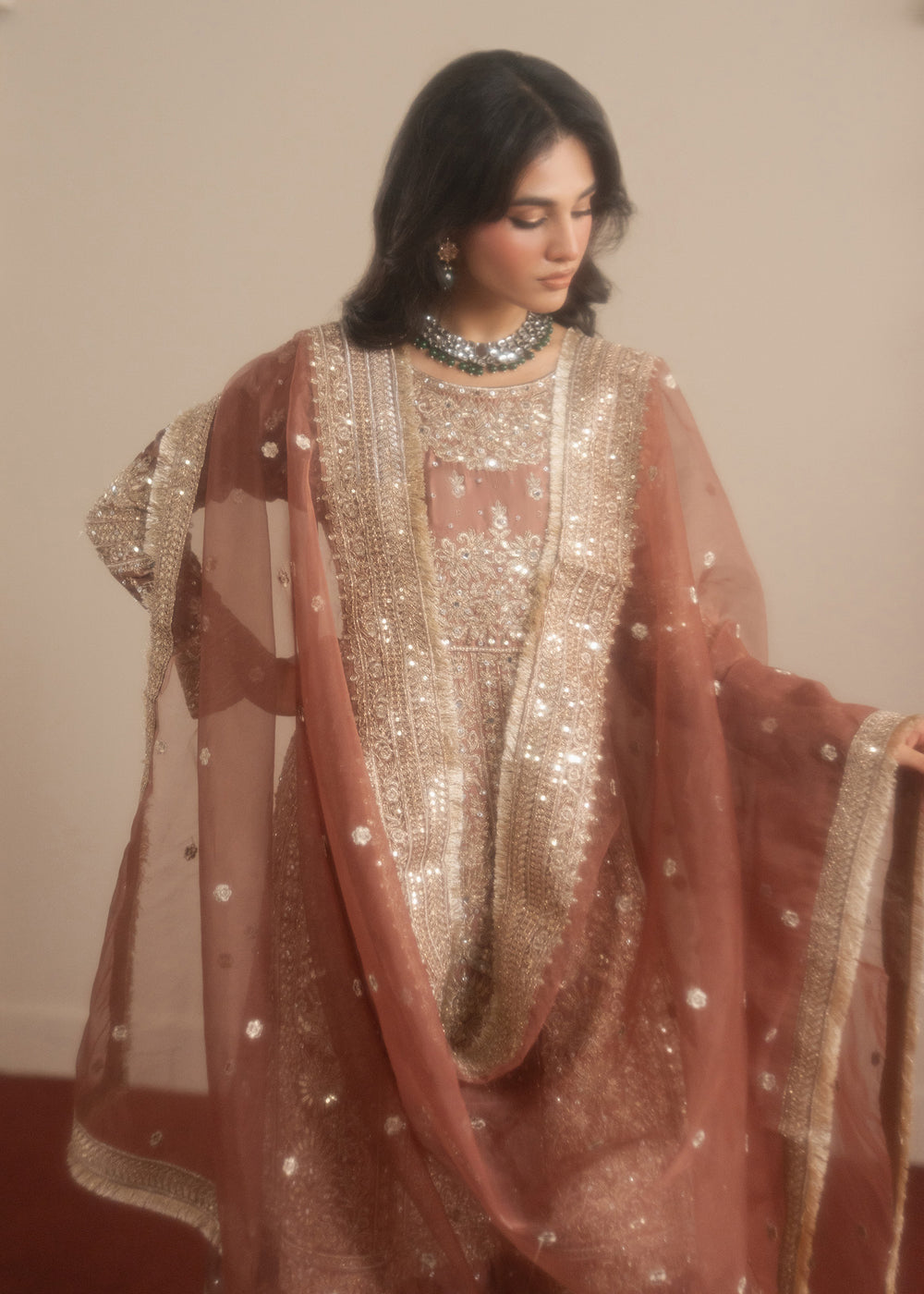 Haseens | Sakhiyan Formals | Mansa by Haseens - Designer Dress  - Type : Ladies Clothes - Available at Libayah - 100% Original 