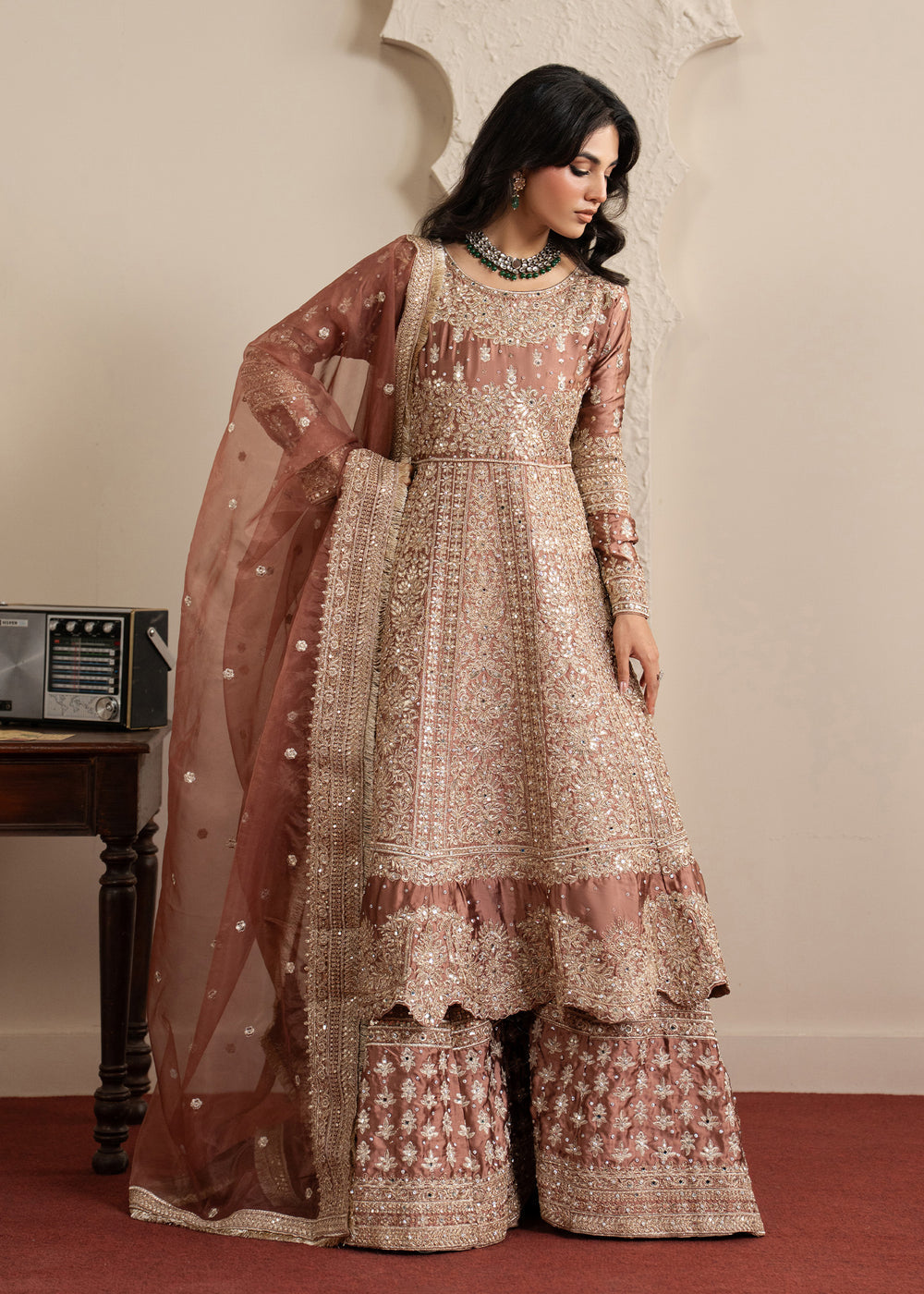 Haseens | Sakhiyan Formals | Mansa by Haseens - Designer Dress  - Type : Ladies Clothes - Available at Libayah - 100% Original 