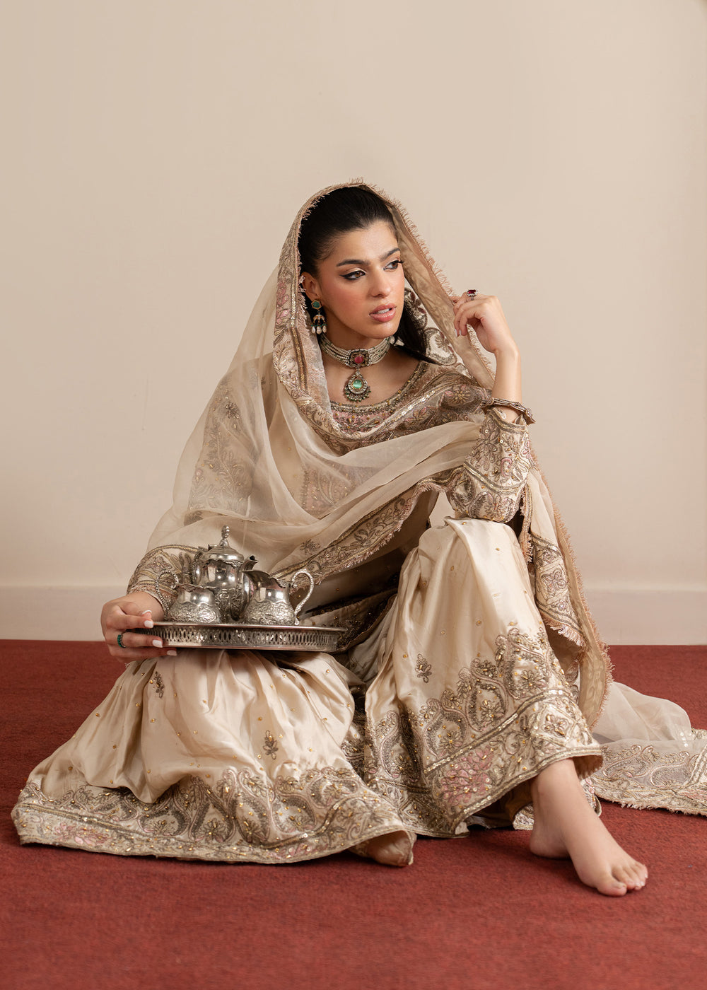 Haseens | Sakhiyan Formals | Arsheen by Haseens - Designer Dress  - Type : Ladies Clothes - Available at Libayah - 100% Original 
