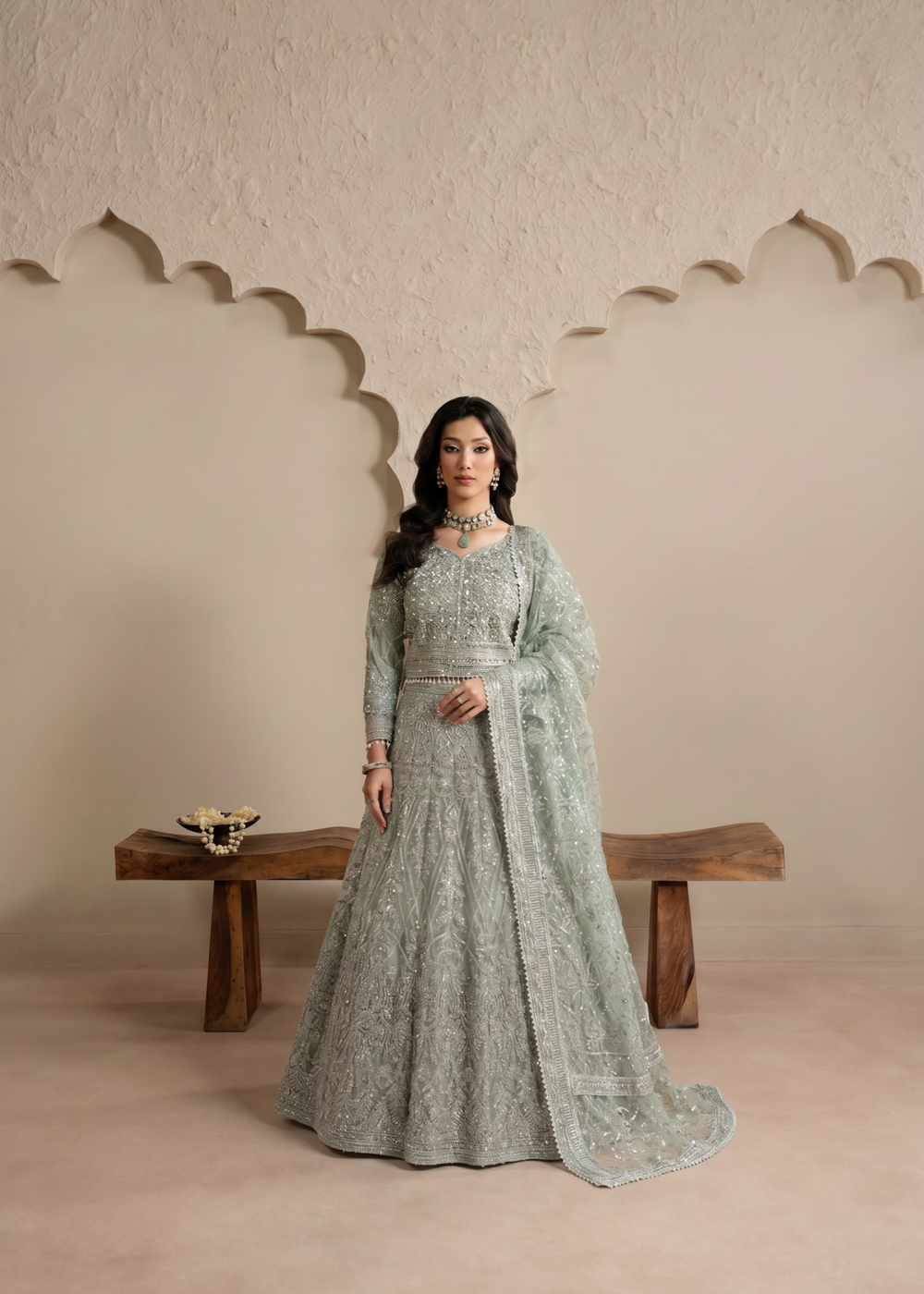 Haseens | Sakhiyan Formals | Nada by Haseens - Designer Dress  - Type : Ladies Clothes - Available at Libayah - 100% Original 