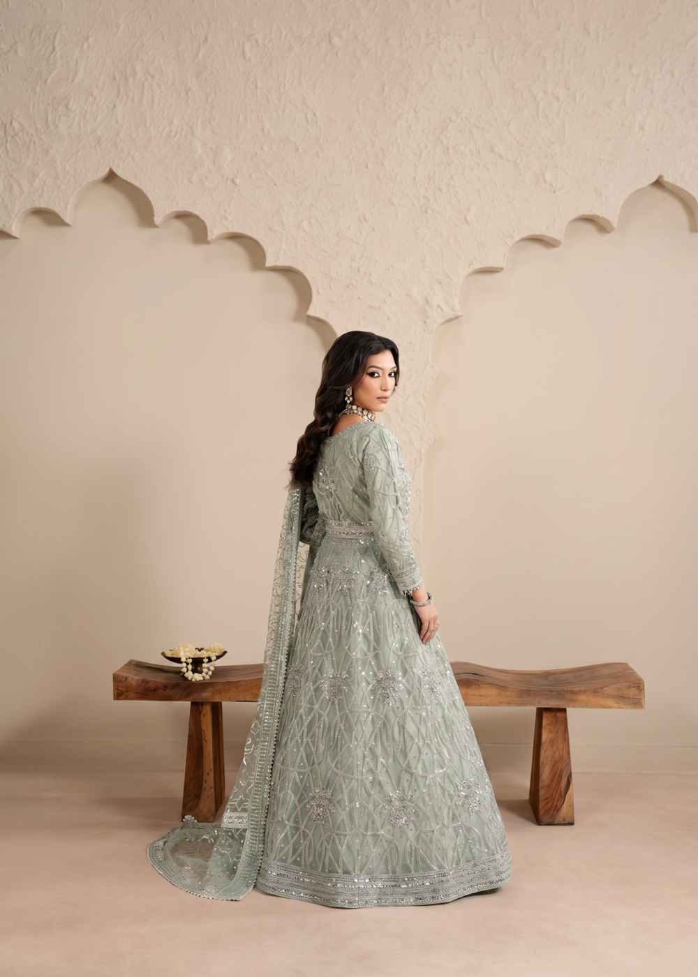 Haseens | Sakhiyan Formals | Nada by Haseens - Designer Dress  - Type : Ladies Clothes - Available at Libayah - 100% Original 