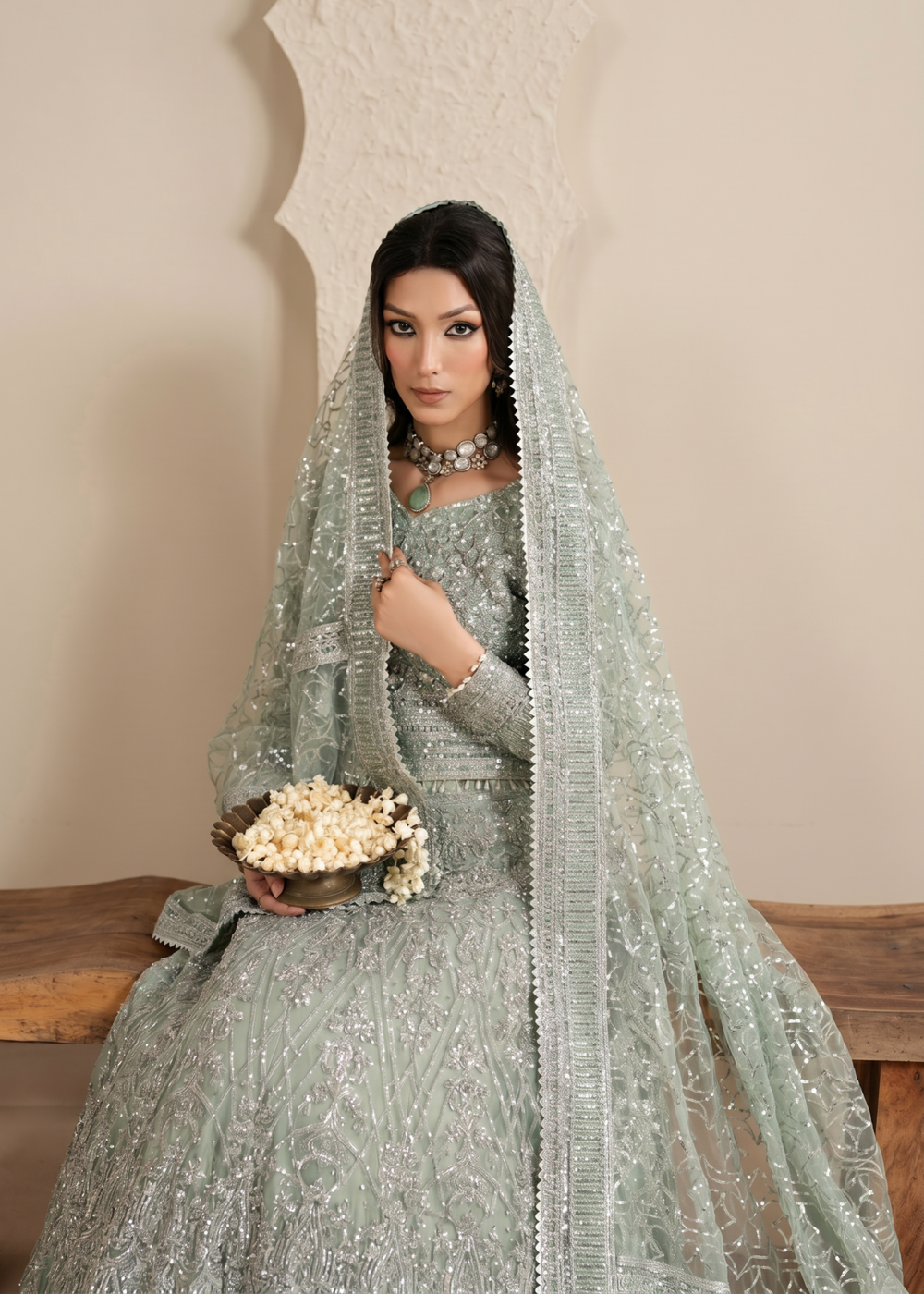 Haseens | Sakhiyan Formals | Nada by Haseens - Designer Dress  - Type : Ladies Clothes - Available at Libayah - 100% Original 