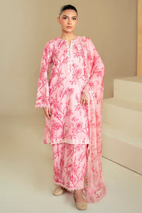 Cross Stitch | Daily Lawn 24 | SHADED PINK-3 PIECE LAWN SUIT