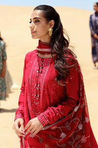 Cross Stitch | Eid Lawn 24 | VERMILLION SCARLET