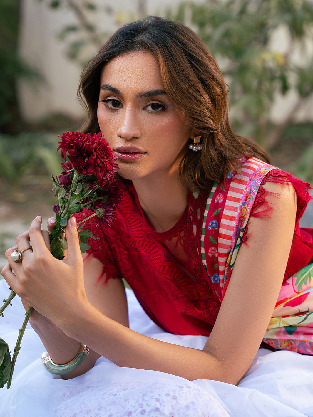 Bin Ilyas | Hazel Printed Lawn 25 | 2071 - B by Bin Ilyas - Designer Dress - Type: Ladies Clothes - Available at Libayah - 100% Original