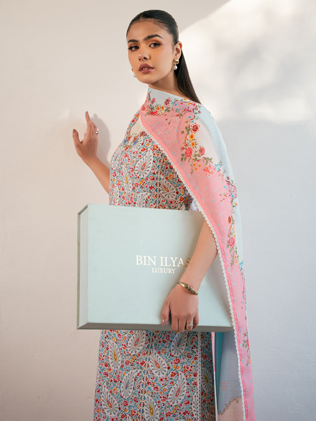Bin Ilyas | Hazel Printed Lawn 25 | 2072 - A by Bin Ilyas - Designer Dress - Type: Ladies Clothes - Available at Libayah - 100% Original