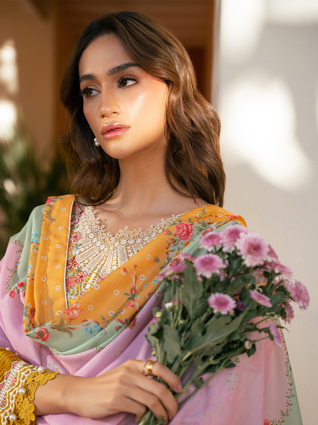 Bin Ilyas | Hazel Printed Lawn 25 | 2072 - B by Bin Ilyas - Designer Dress - Type: Ladies Clothes - Available at Libayah - 100% Original